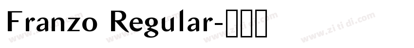 Franzo Regular字体转换